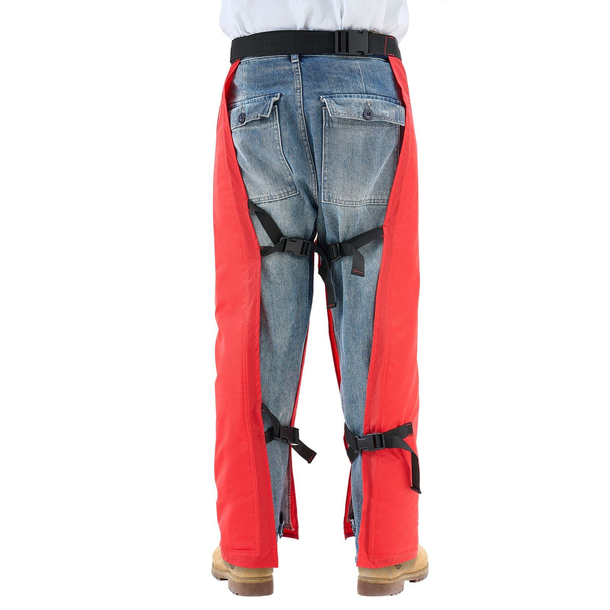 Apron Style Chainsaw Chaps, Class C, 8 Layers Chainsaw Pants with Adjustable Belt & Gear Pocket, Chain Saw Chaps for Men/Women, Chainsaw Safety Equipment for Loggers Forest Workers, Small