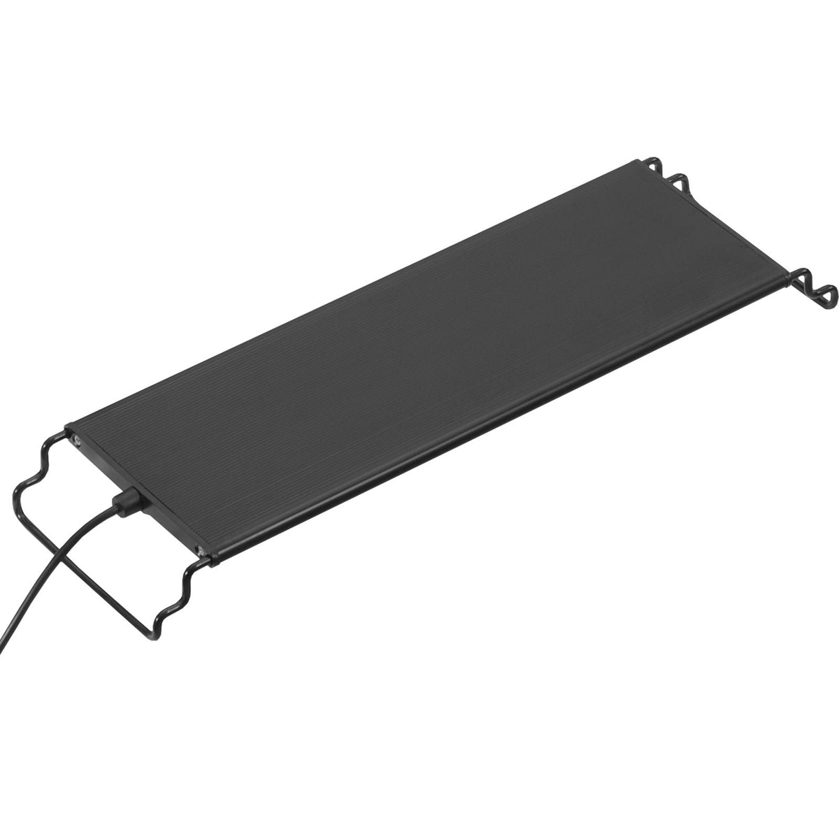 Aquarium Light with LCD Monitor, 14W Full Spectrum Fish Tank Light with 24/7 Natural Mode, Adjustable Brightness & Timer - Aluminum Alloy Shell Extendable Brackets for 12"-18" Freshwater Tank