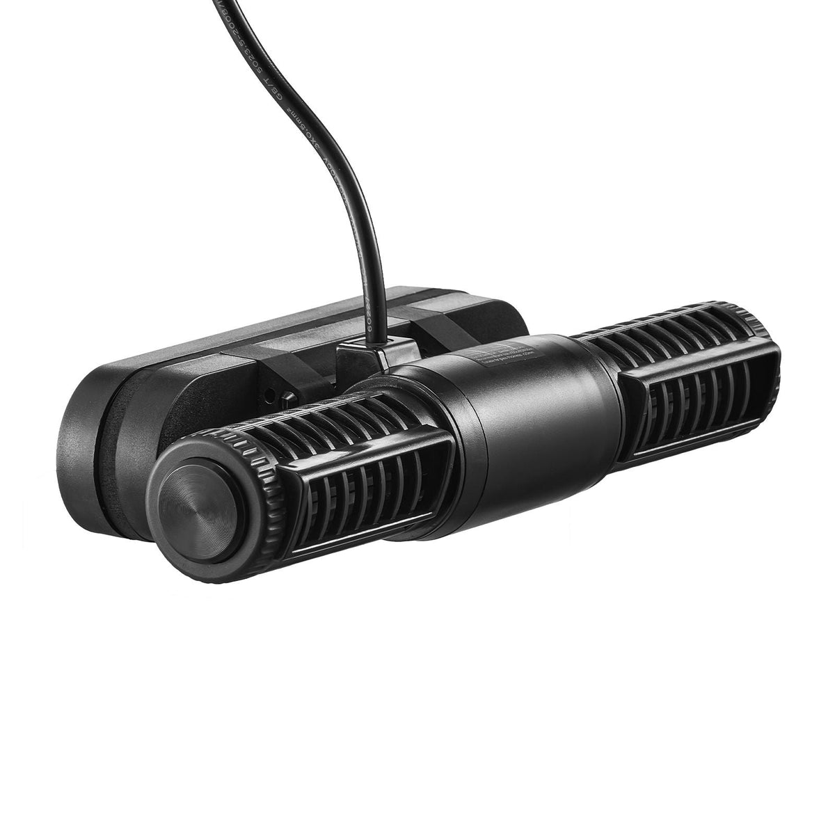 Aquarium Wave Maker, 15W, 1428 GPH Adjustable Cross Flow Pump with Controller, Magnetic DC 24V Aquarium Powerhead, Strong Magnetic Base, 360° Rotating Wavemaker, for Saltwater Marine Freshwater
