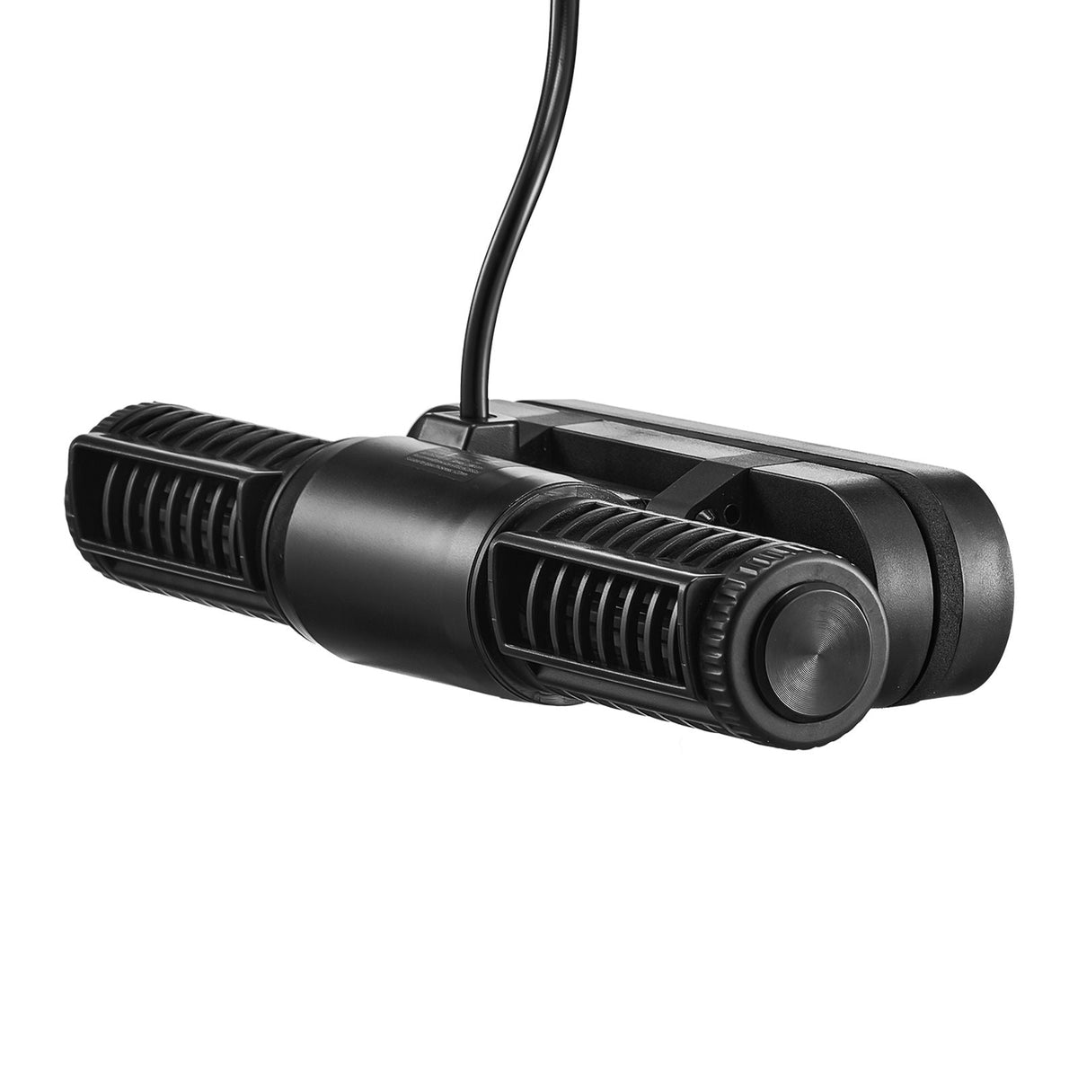 Aquarium Wave Maker, 25W, 2380 GPH Adjustable Cross Flow Pump with Controller, Magnetic DC 24V Aquarium Powerhead, Strong Magnetic Base, 360° Rotating Wavemaker, for Saltwater Marine Freshwater
