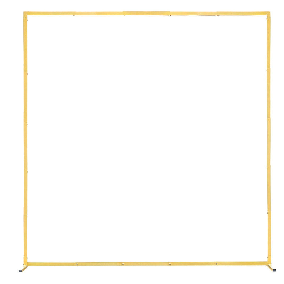 Arch Backdrop Stand, 6.6 x 6.6 ft, Stable Structure, Easy Assembly, Square Gold Metal Arch Backdrop Stand for Wedding, Birthday Party, Graduation, Holiday Celebration, and Ceremony Decoration