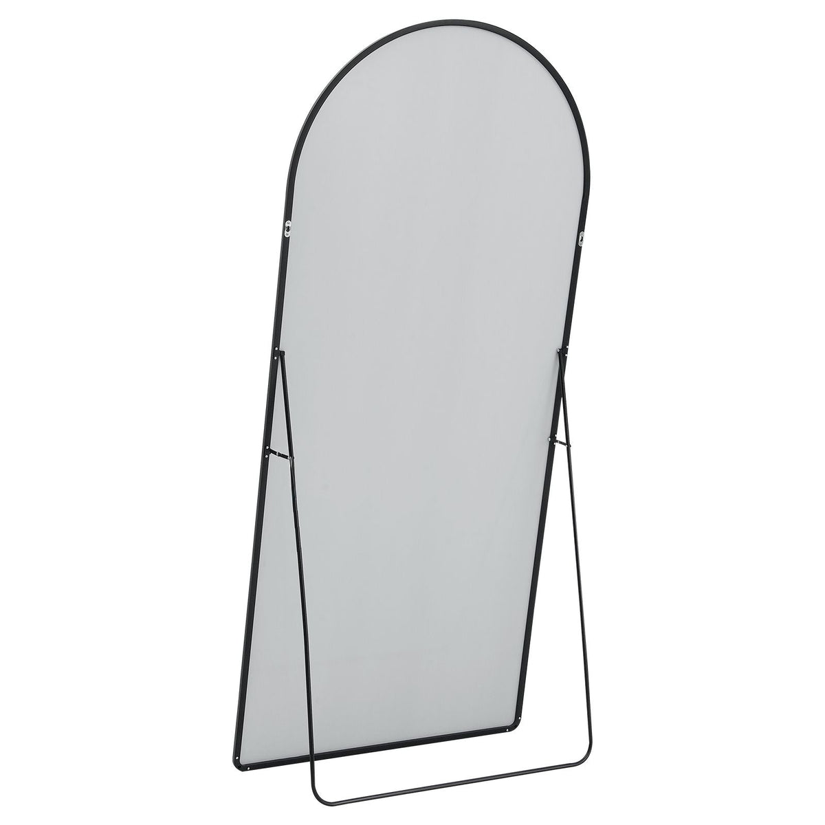 Arched Full Length Mirror, 71'' x 32'', Large Free Standing Leaning Hanging Wall Mounted Floor Mirror with Stand Aluminum Alloy Frame, Full Body Dressing Mirror for Living Room Bedroom, Black