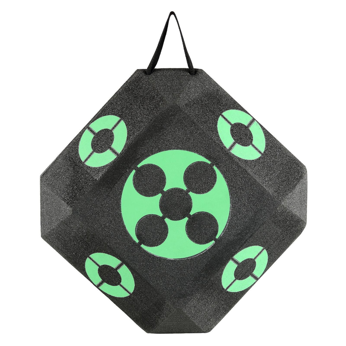 Archery Target, 15"x15" All-side Shotting Archery Arrow Target, Outdoor Portable Archery Target with Carry Handle, Easy Arrow Removal, Great Visibility, Lightweight, Easy to Transport, Black