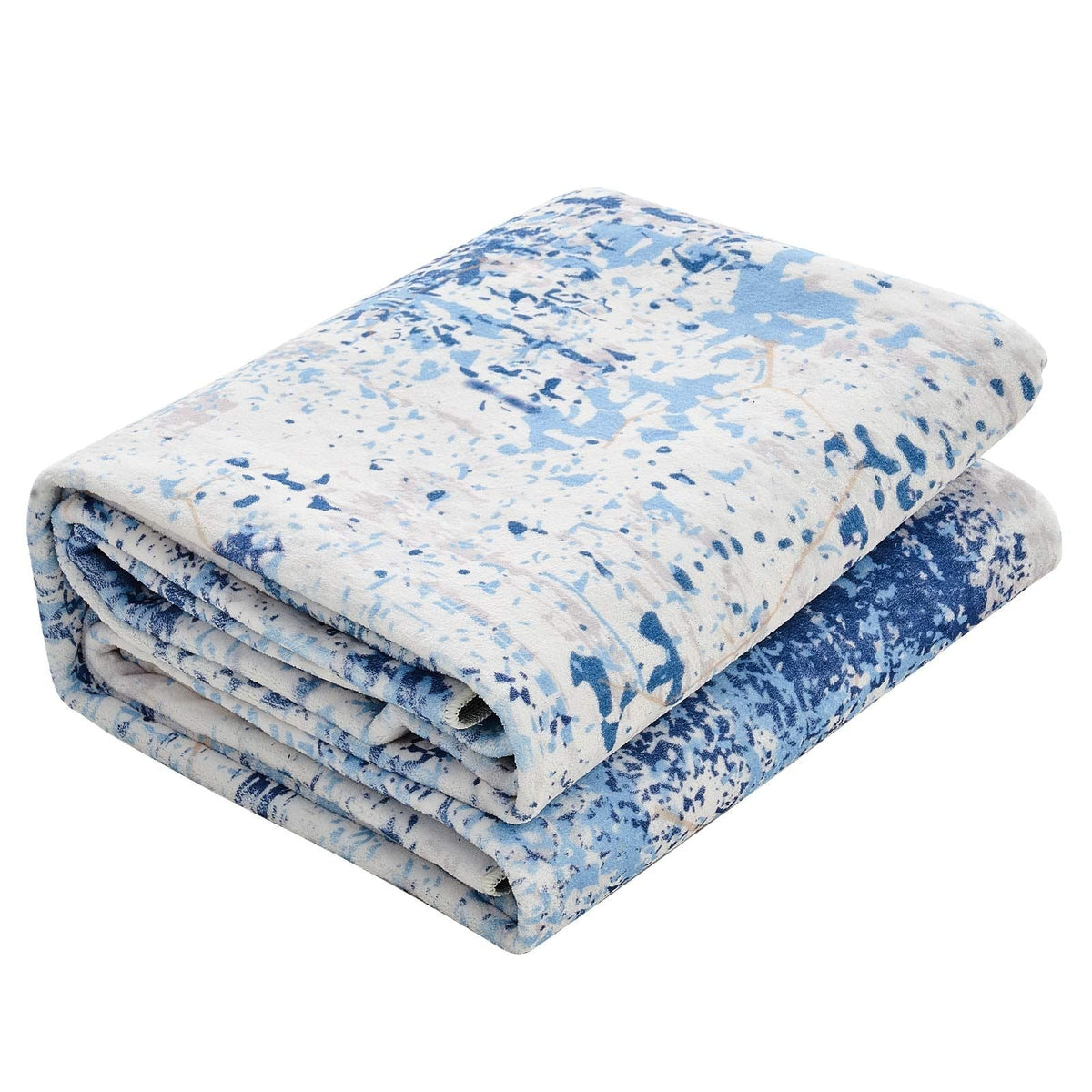 Area Rug, 5 x 7 ft Large Washable Rug, Non-Slip and Tear-Resistant Soft Carpet, Pet & Child Friendly Modern Area Rugs, Indoor Mat for Bedroom, Office, Living Room, Kids Room, Entryway, Blue