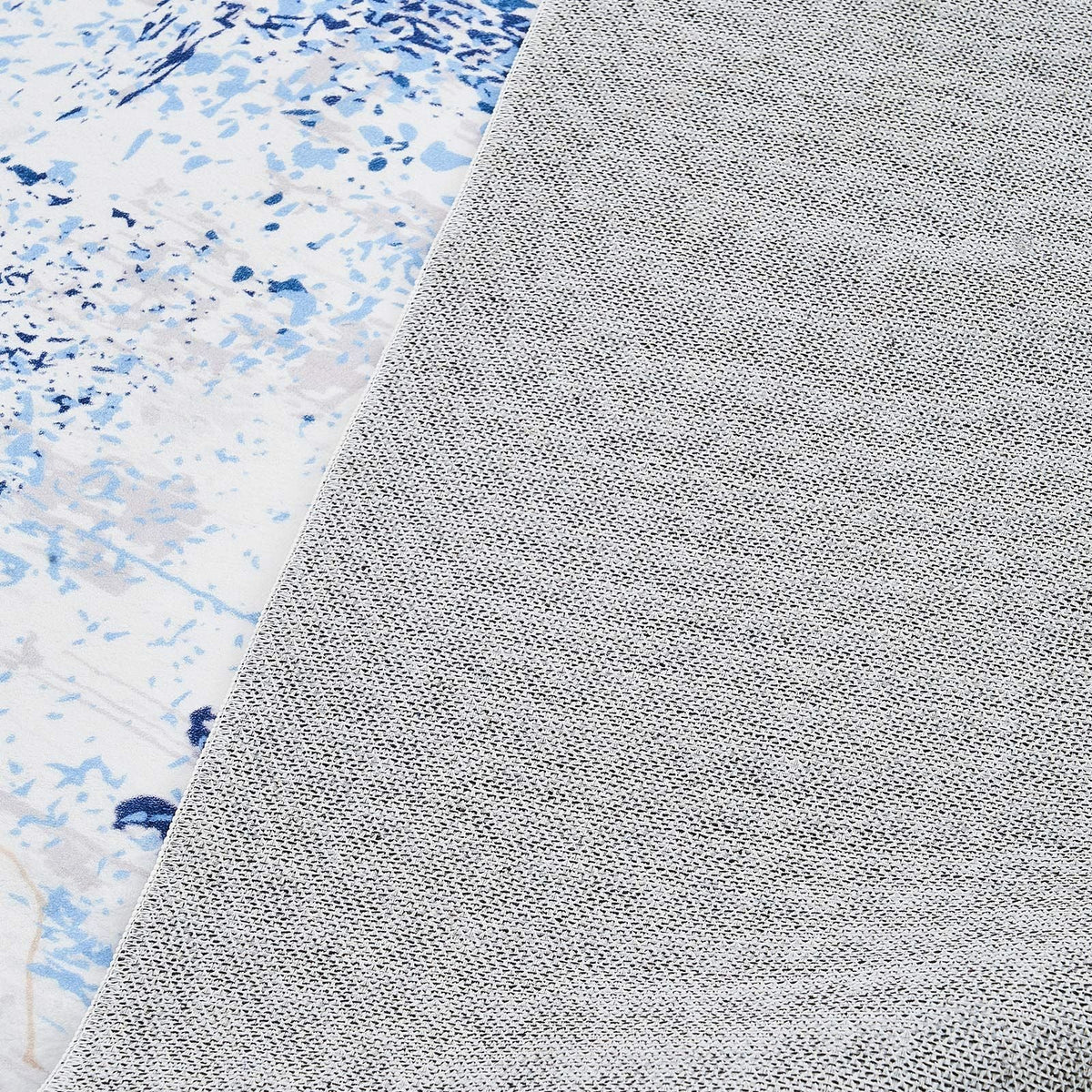 Area Rug, 5 x 7 ft Large Washable Rug, Non-Slip and Tear-Resistant Soft Carpet, Pet & Child Friendly Modern Area Rugs, Indoor Mat for Bedroom, Office, Living Room, Kids Room, Entryway, Blue