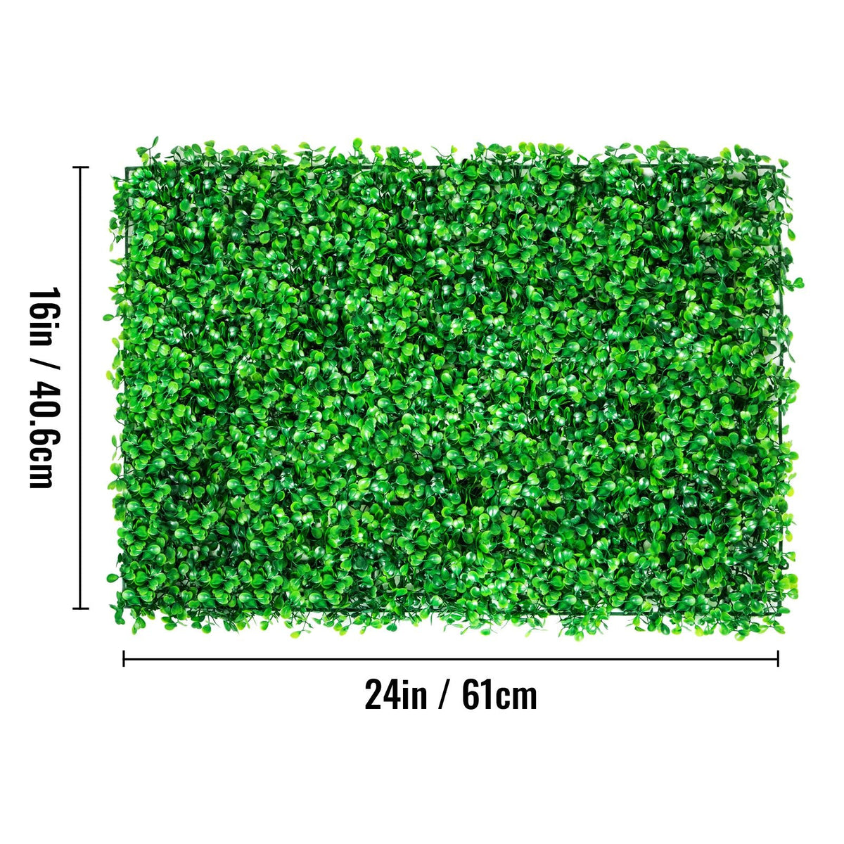 Artificial Boxwood Panel 8pcs Boxwood Hedge Wall Panels Artificial Grass Backdrop Wall 24X16 4cm Green Grass Wall, Fake Hedge for Decor Privacy Fence Indoor Outdoor Garden Backyard