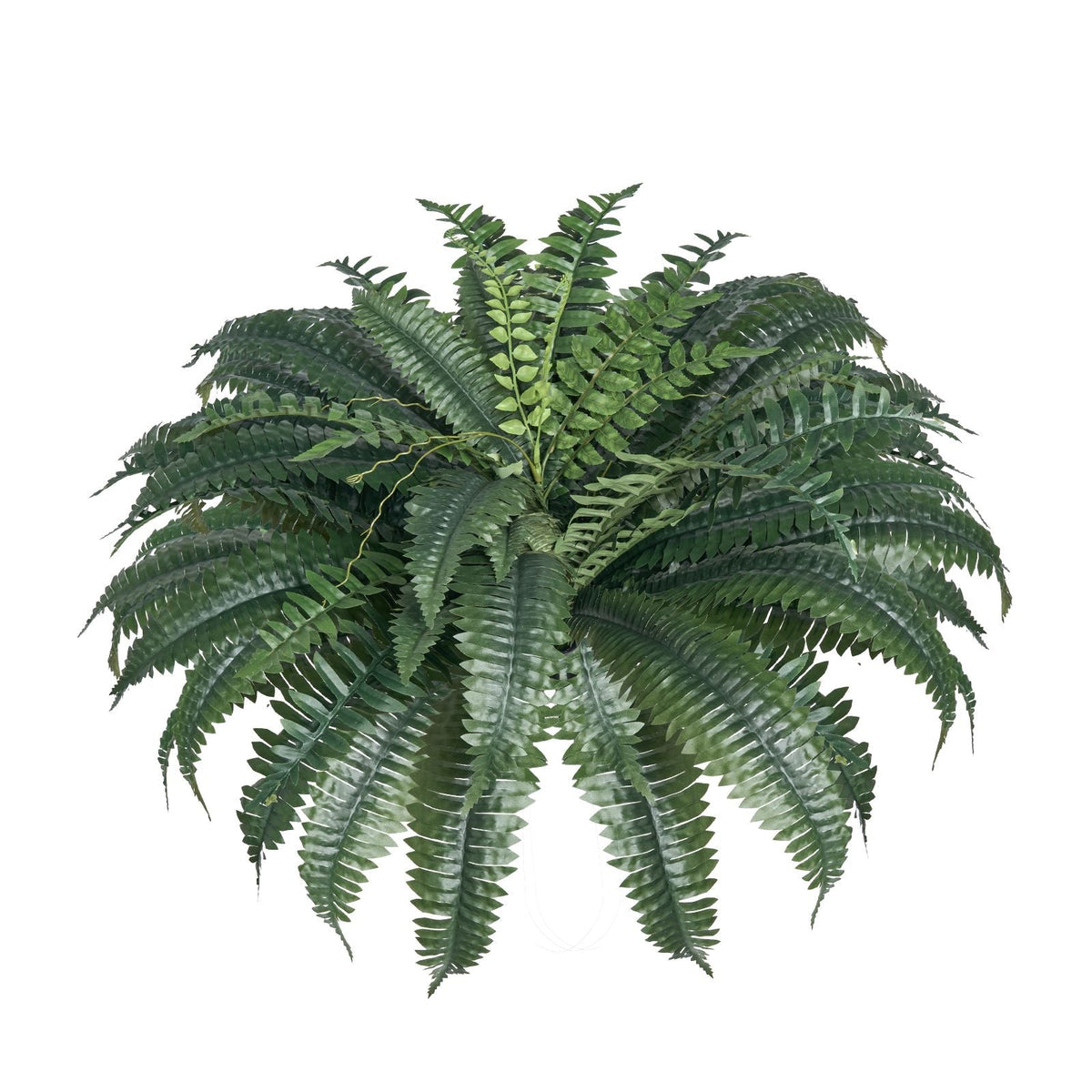 Artificial Ferns 2 Pcs, Natural Spread Diameter 43-47 Inch, Large Hanging Artificial Boston Ferns, Fake Plant Wall Decor with 50 Branches, Faux Fern for Home and Office (Flowerpot Unincluded)