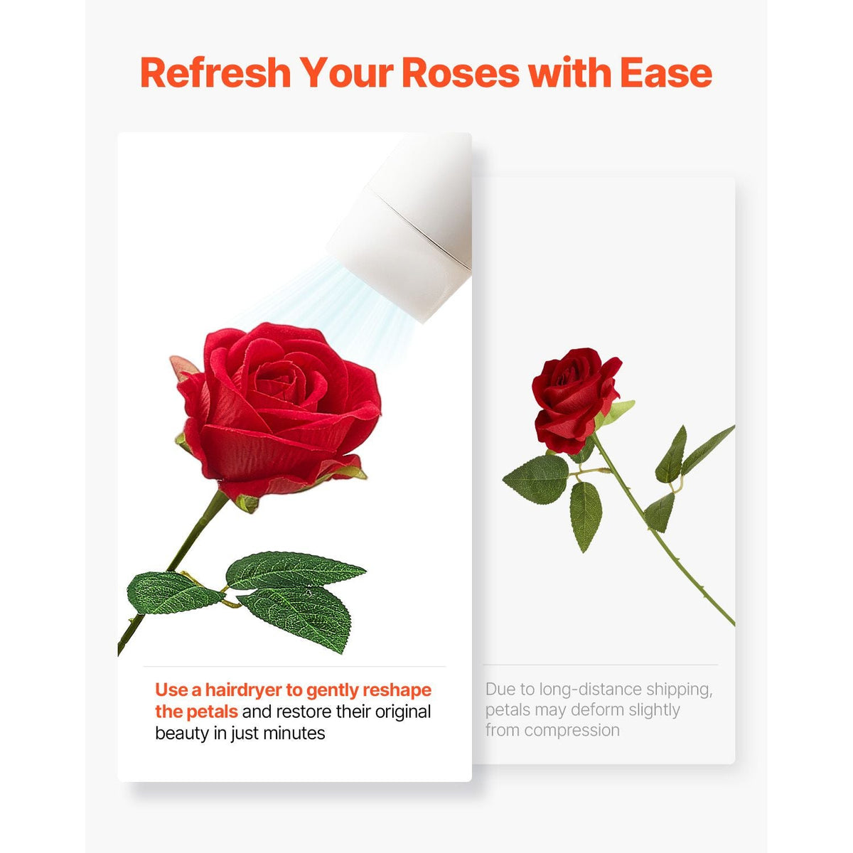 Artificial Flowers, 60 pcs Real Looking Red Foam Fake Roses Bulk, Faux Red Bridal Shower with Stems for DIY Wedding Bouquets, Home Centerpieces Arrangements, Party Tables Decorations