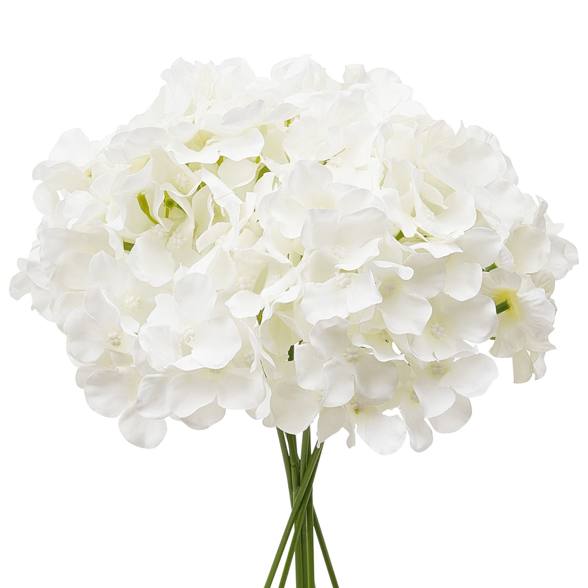 Artificial Flowers, 65 pcs Real Looking White Silk Fake Hydrangea Bulk, White Faux Bridal Shower with Stems for DIY Wedding Bouquets, Home Centerpieces Arrangements, Party Tables Decorations