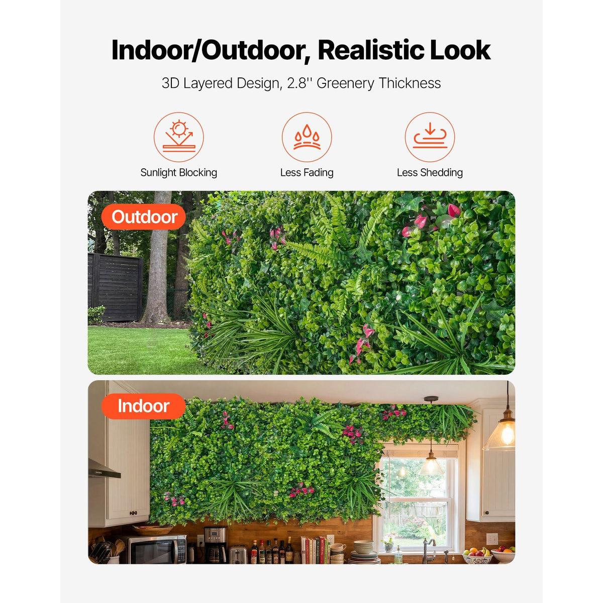 Artificial Plant Wall, 12PCS 20 x 20 in Artificial Boxwood Panels, Greenery Backdrop Privacy Hedge Fence with Sun Protection, Fake Grass Wall Screen for Wedding, Indoor, Outdoor Garden, Backyard