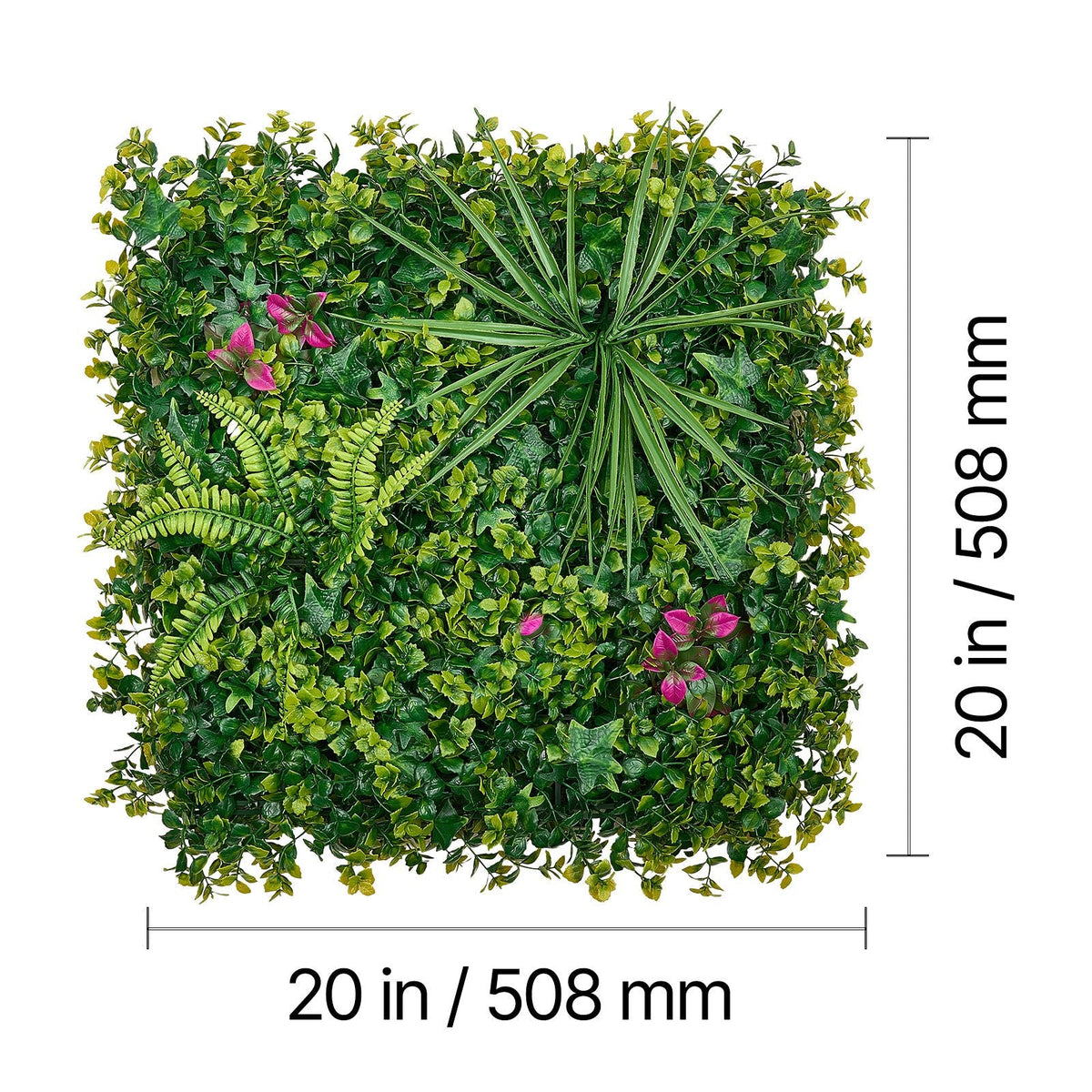 Artificial Plant Wall, 12PCS 20 x 20 in Artificial Boxwood Panels, Greenery Backdrop Privacy Hedge Fence with Sun Protection, Fake Grass Wall Screen for Wedding, Indoor, Outdoor Garden, Backyard