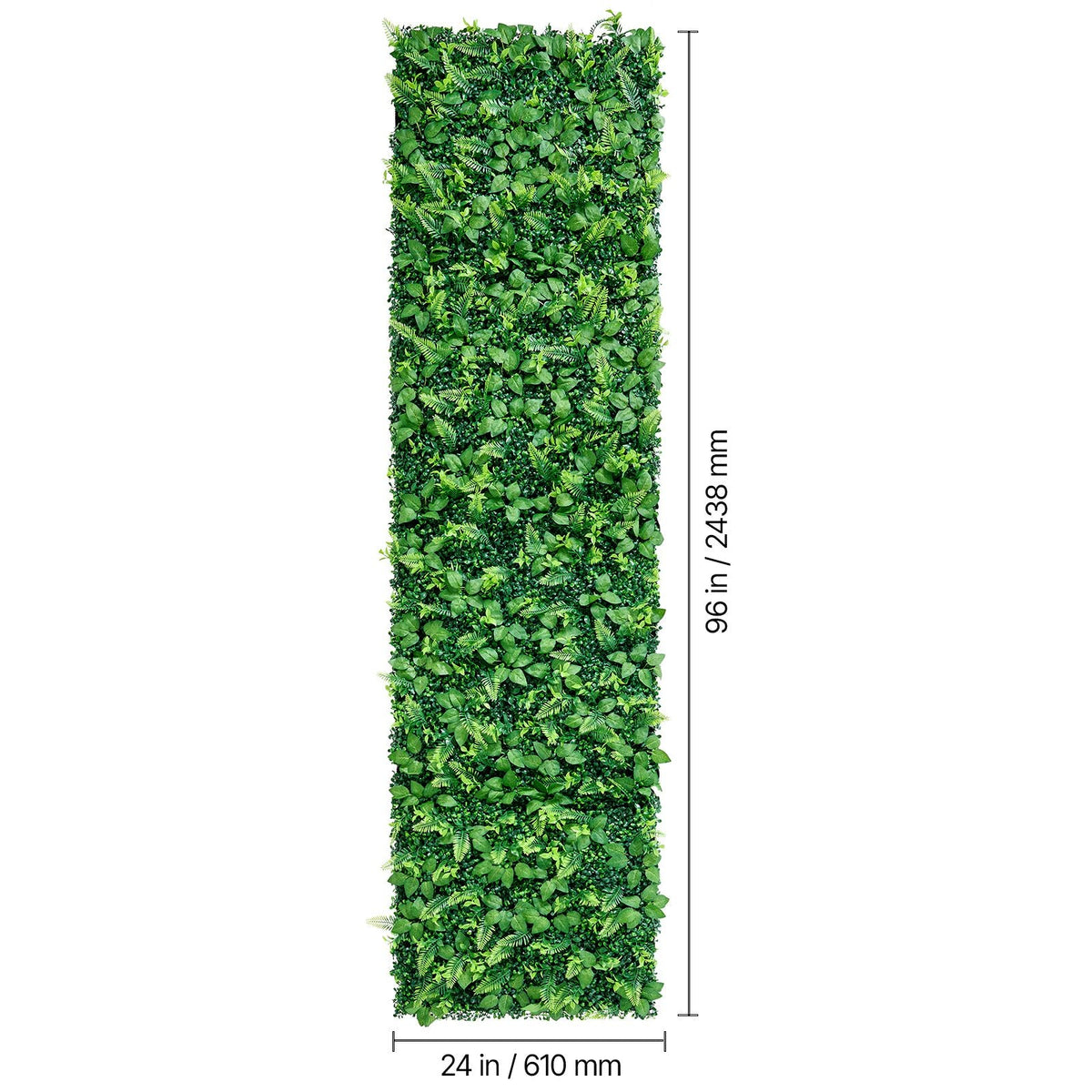 Artificial Plant Wall, 4 PCS, Each Panel 2 x 8 ft Artificial Boxwood Panels, Sun Protection Greenery Backdrop Privacy Hedge Fence, Fake Grass Screen for Wedding, Indoor, Outdoor Garden, Backyard