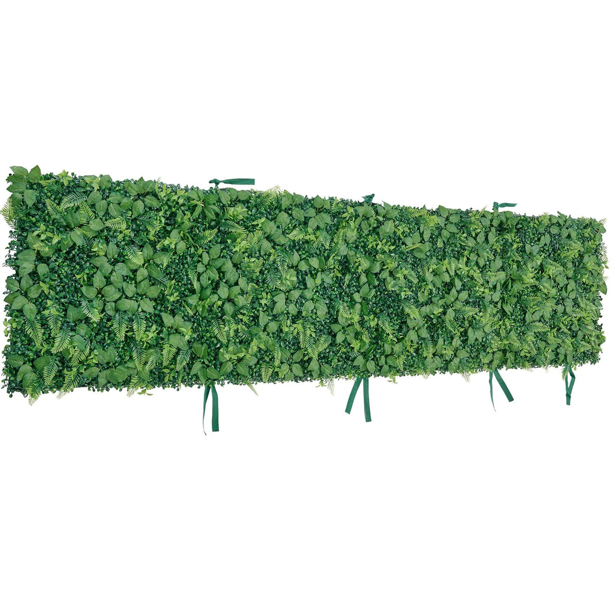 Artificial Plant Wall, 4 PCS, Each Panel 2 x 8 ft Artificial Boxwood Panels, Sun Protection Greenery Backdrop Privacy Hedge Fence, Fake Grass Screen for Wedding, Indoor, Outdoor Garden, Backyard