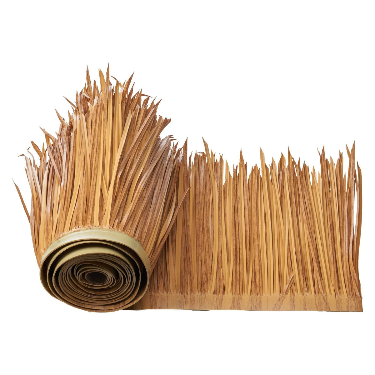 Artificial Thatch Grass Roof, 1.3 x 32.8 ft Mexican Style Tiki Bar Hut Skirt Thatch Roofing Roll, Waterproof & Fire-Resistant, Palapa Duck Blind Grass for Patio Pool Beach Hawaiian Party Décor
