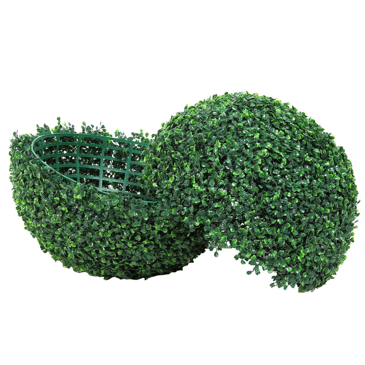 Artificial Topiaries Boxwood Trees, 16' Tall (2 Pieces), Ball-Shape Faux Topiaries Plant, All-year Green Feaux Plant Decorative Balls for Backyard, Balcony,Garden, Wedding and Home Décor