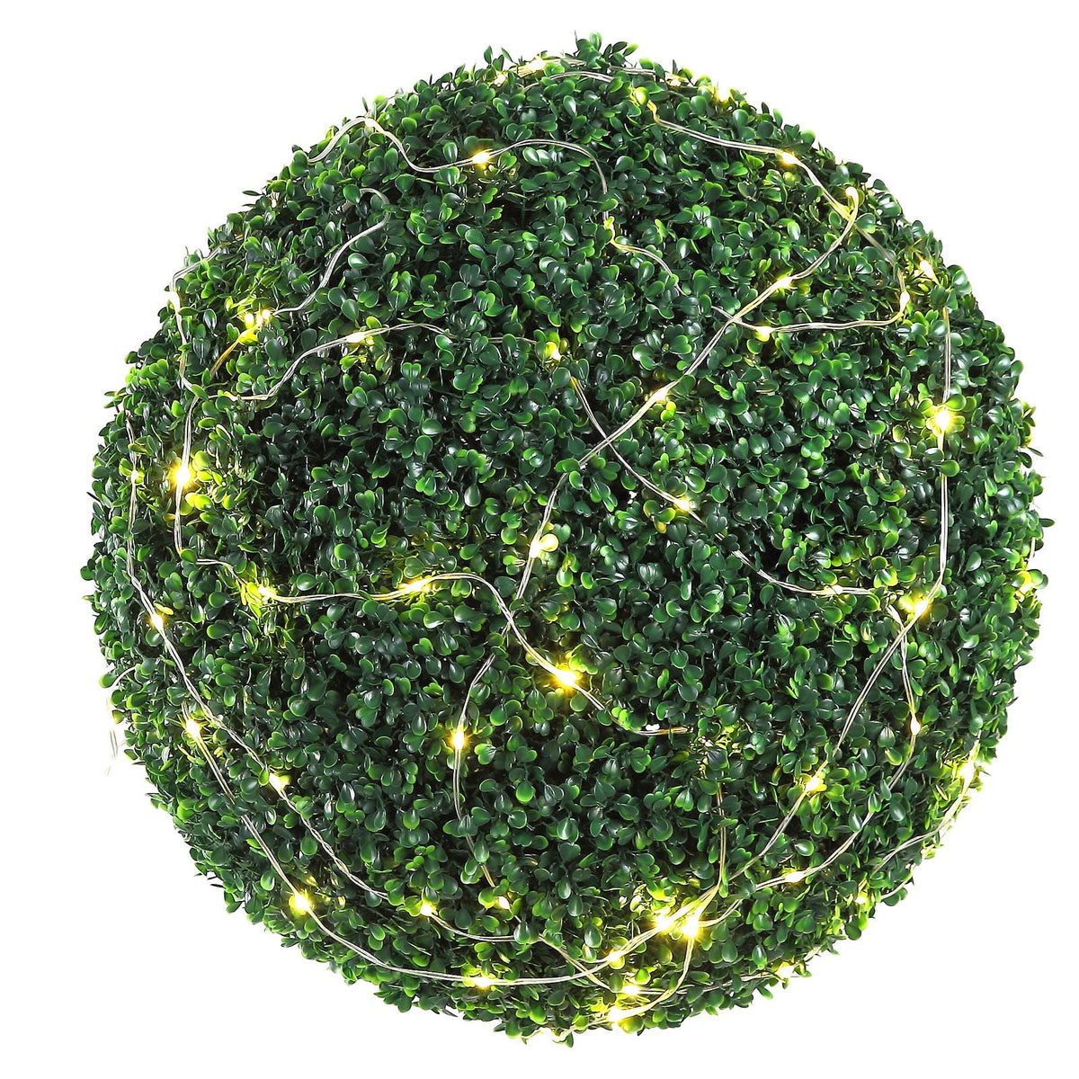 Artificial Topiaries Boxwood Trees, 20' Tall (2 Pieces), Ball-Shape Faux Topiaries Plant, All-year Green Feaux Plant Decorative Balls for Backyard, Balcony,Garden, Wedding and Home Décor