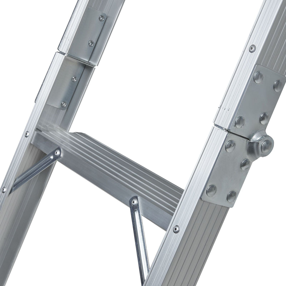 Attic Ladder Foldable, 350-pound Capacity, 22.5" x 63", Multi-Purpose Aluminium Extension, Lightweight and Portable, Fits 9.5'-12' Ceiling Heights, Convenient Access to Your Attic Standard