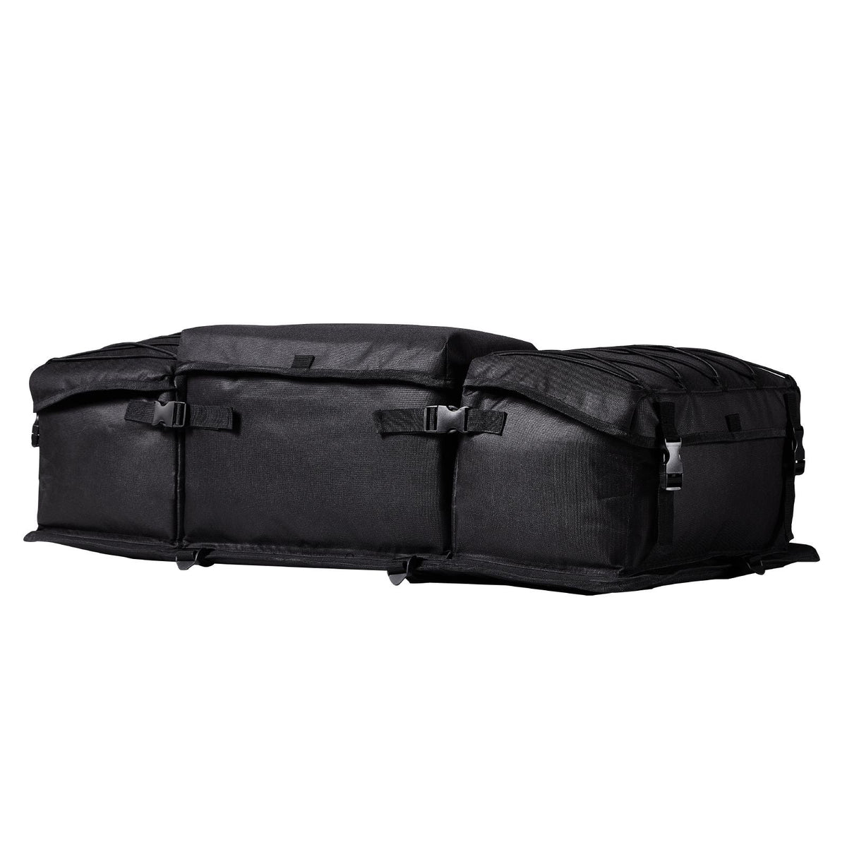 ATV Rear Storage Bag, 50L ATV Rear Cargo Bag with Sponge Seat Cushion & Bottle Holder, 600D Oxford Cloth Rear Seat Gear Bag Fit Most ATVs with Rear Rack, Compatible with ATV, UTV, Can-Am Vehicle