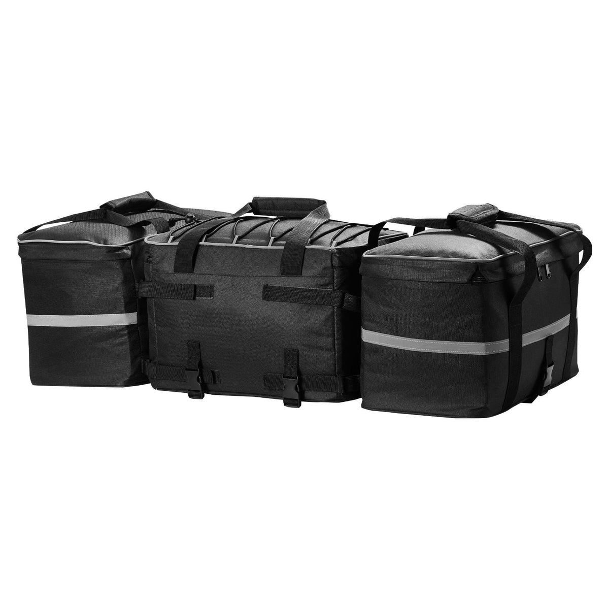 ATV Rear Storage Bag, 60L ATV Rear Cargo Storage Bag with Backrest & Waterproof Cover, 600D Oxford Cloth Rear Seat Gear Bag Fit Most ATVs with Rear Rack, Compatible with ATV, UTV, Can-Am Vehicle