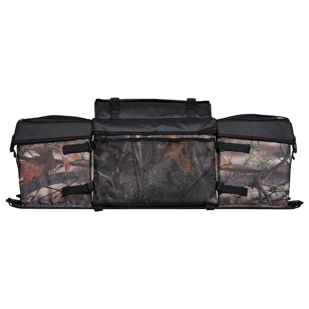 ATV Rear Storage Bag, 68L ATV Rear Cargo Bag with Sponge Seat Cushion & Bottle Holder, 600D Oxford Cloth Storage Rear Rack Seat Bag Fit Most ATVs with Rear Rack, Compatible with ATV, UTV, Can-Am