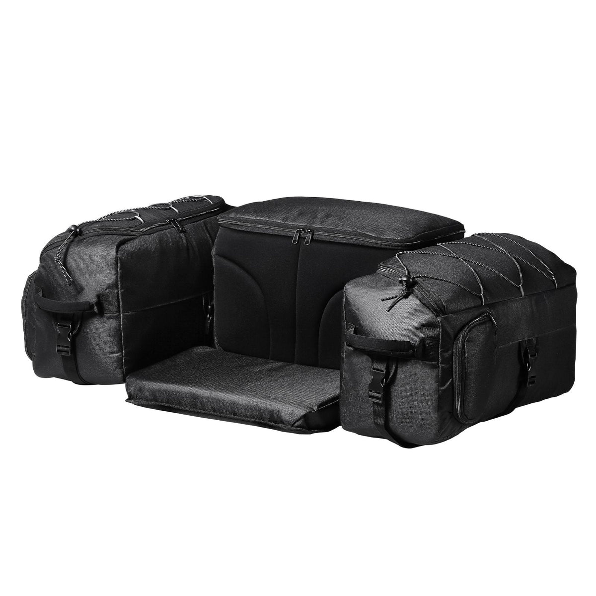 ATV Rear Storage Bag, 74L ATV Rear Cargo Bag with Cooler Insulated Bag, 600D Oxford Cloth Storage Rear Rack Seat Bag Fit Most ATVs with Rear Rack, Compatible with ATV, UTV, Can-Am Vehicles