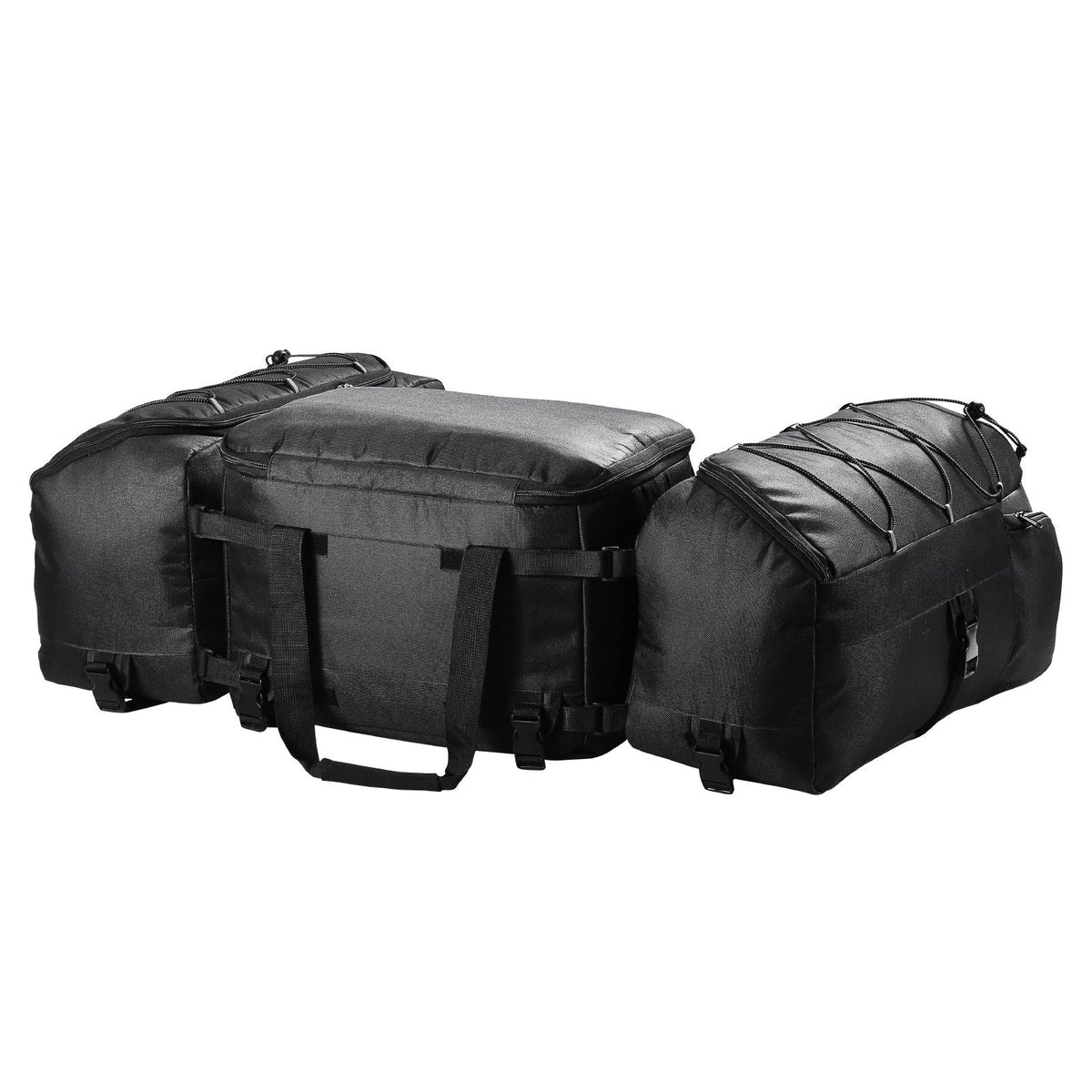 ATV Rear Storage Bag, 74L ATV Rear Cargo Bag with Cooler Insulated Bag, 600D Oxford Cloth Storage Rear Rack Seat Bag Fit Most ATVs with Rear Rack, Compatible with ATV, UTV, Can-Am Vehicles
