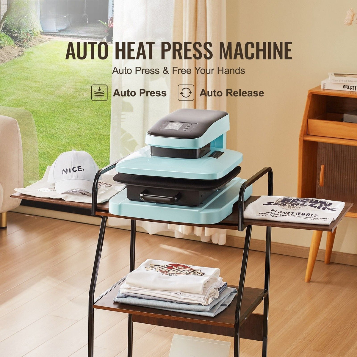 Auto Heat Press Machine Kit Tumbler Press 2-in-1, 15 x 15 in Smart T Shirt Press Machine with Auto Release, Tumbler Press Machine for 11-30 oz Tumblers, for Sublimation Heat Transfers Projects