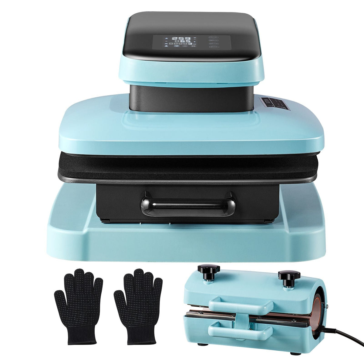 Auto Heat Press Machine Kit Tumbler Press 2-in-1, 15 x 15 in Smart T Shirt Press Machine with Auto Release, Tumbler Press Machine for 11-30 oz Tumblers, for Sublimation Heat Transfers Projects
