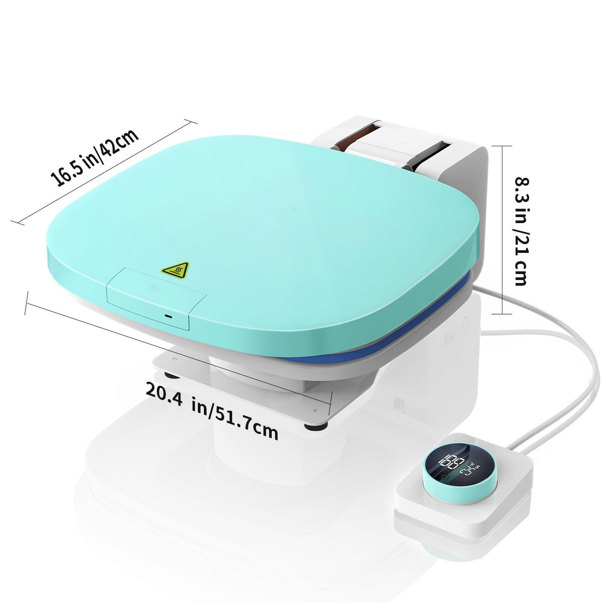 Auto Heat Press, Smart Heat Press Machine for T-Shirts, Knob Design Easy Press, Large Mica Heat Plate, Heat Up Fast, Professional Heat Press for Sublimation, Viny Tested to UL Standards