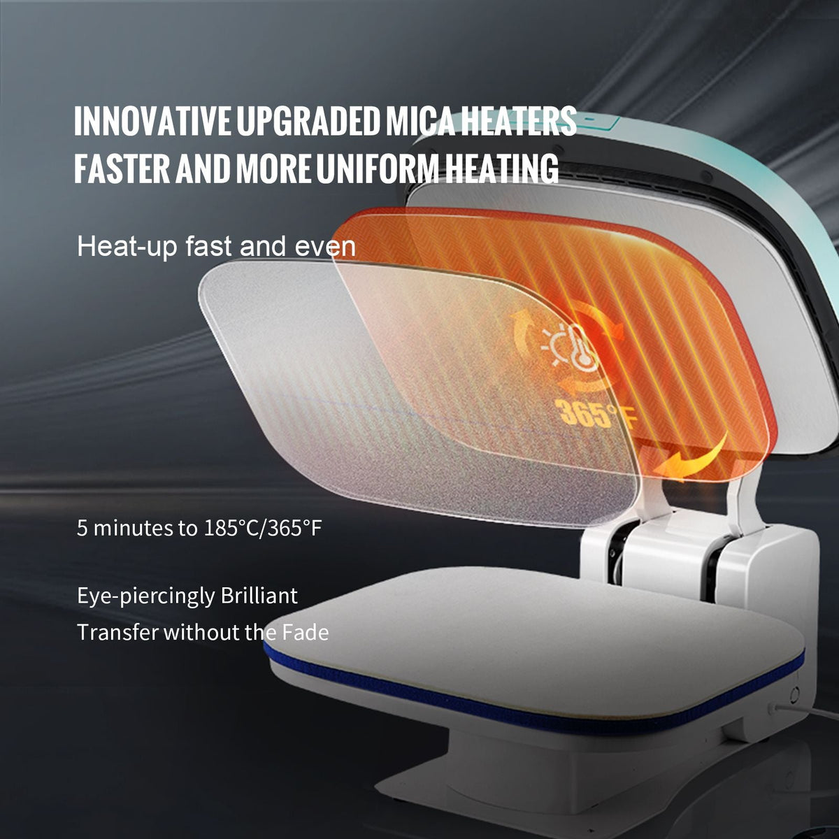 Auto Heat Press, Smart Heat Press Machine for T-Shirts, Knob Design Easy Press, Large Mica Heat Plate, Heat Up Fast, Professional Heat Press for Sublimation, Viny Tested to UL Standards