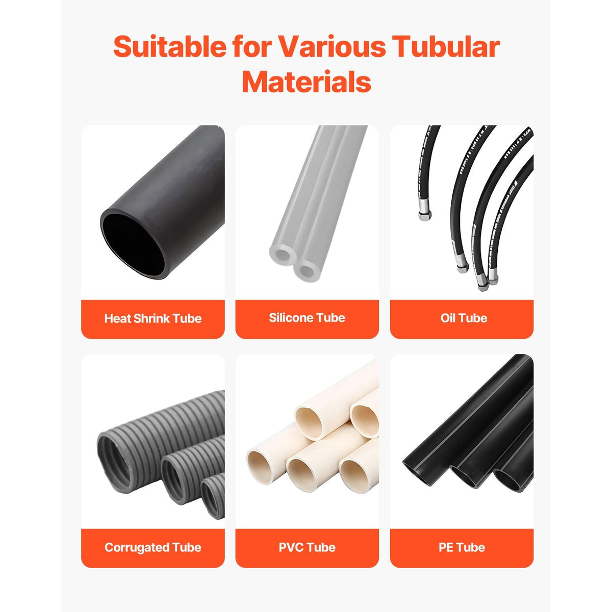 Auto Heat-Shrink Tube Cutter, Automatic Pipe Cutting Machine with LCD Display, 1mm-20mm Cutting Diameter, 0.1mm-99999.9mm Cutting Length, Ideal for PVC PE Tube, Silicone Tube, Soft Water Pipe