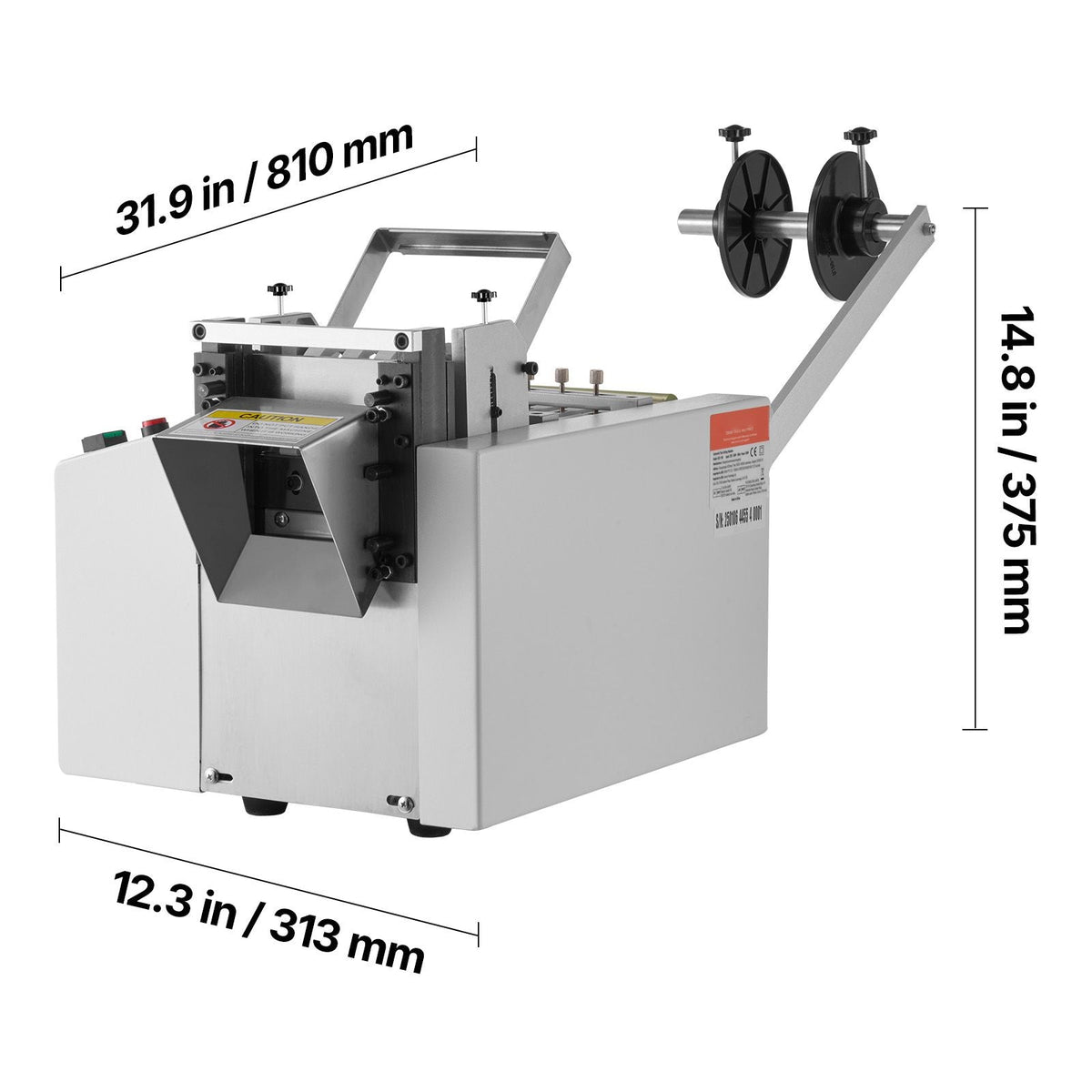 Auto Heat-Shrink Tube Cutter, Cable Pipe Cutting Machine with 1mm-85mm Cutting Width, 0.1mm-99999.9mm Length, Automatic Tube Cutter for Heat Shrink Tube, Fiberglass Tube, Cable, Yellow Wax Tubes
