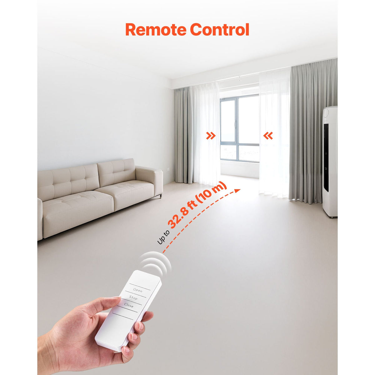 Automatic Curtain Opener, 2 Pack, APP and Remote Control, Hub Included, Electric Smart Curtain Opener Compatible with Alexa and Google Home, Timed Opening and Closing, for Roman Rods, U/I Rails
