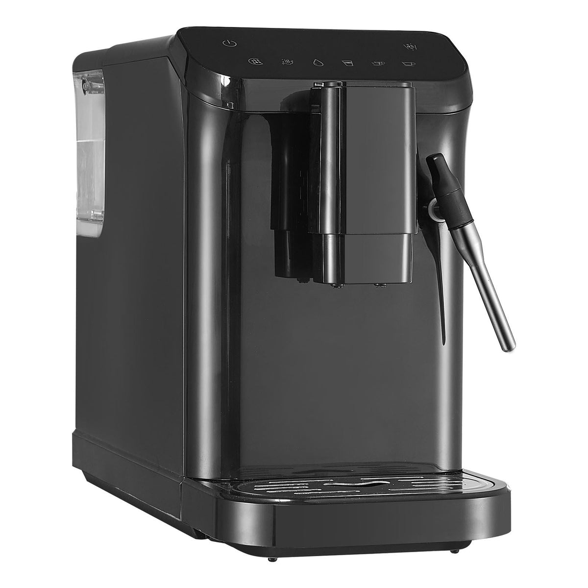 Automatic Espresso Machine, 20 Bar Auto Coffee Machine with Frother Steam Wand, Built-In Grinder and 15-Level Grinding Settings, Professional Espresso Coffee Maker with 1.5L Water Tank