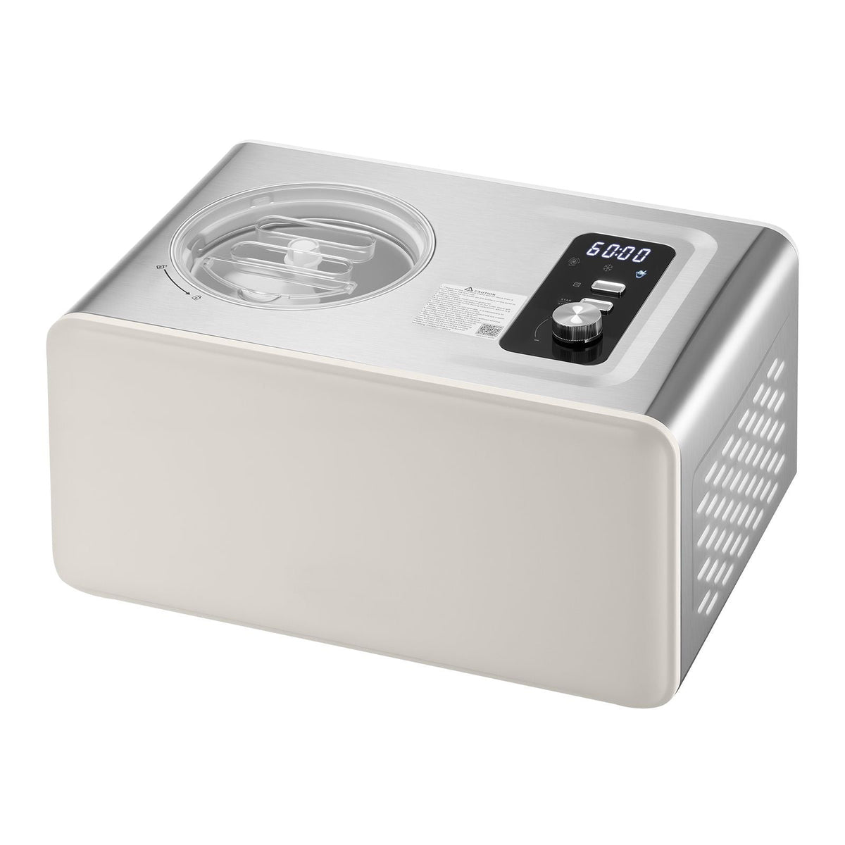 Automatic Ice Cream Maker with Built-in Compressor, 2 Quart No Pre-freezing Gelato Maker, Electric Sorbet-Maker, 3 Modes Compressor Ice Cream Machine for Home Kitchen