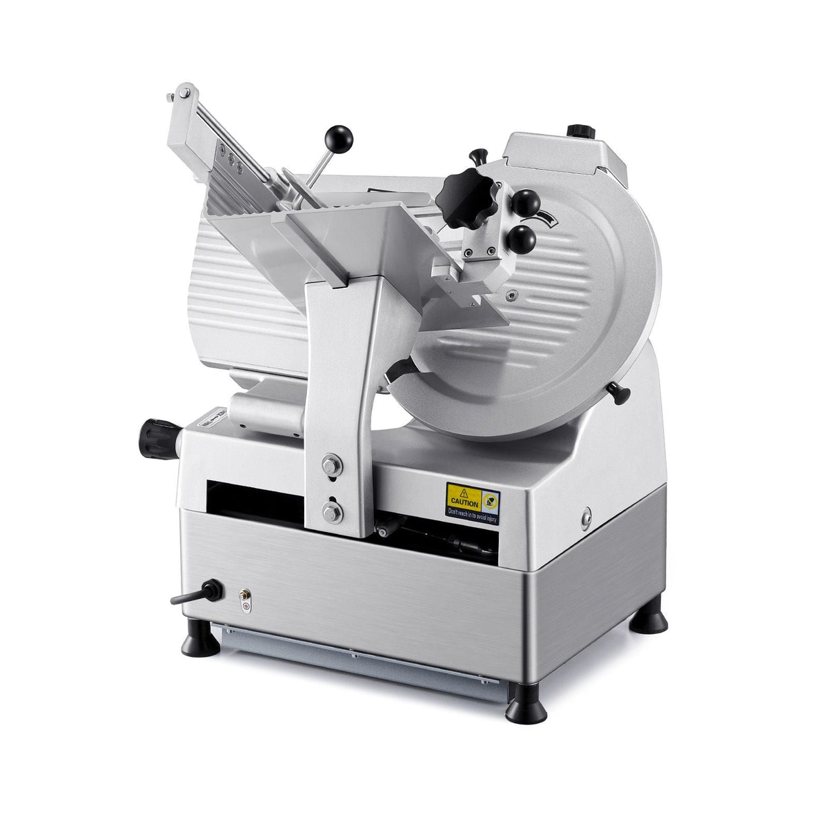 Automatic Meat Slicer, 180W + 370W Deli Slicer with a 12 inch Premium 65Mn Blade, 0-0.3 inch Adjustable Thickness, Electric Food Slicer Machine for Meat, Vegetables, Hard Bread, and Cheese