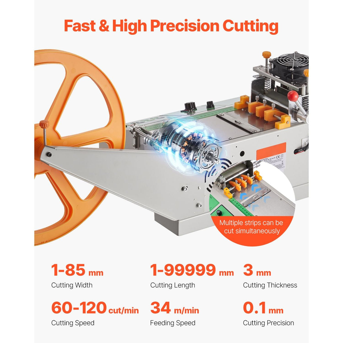 Automatic Webbing Cutting Machine, Hot and Cold Ribbon Cutting Machine with Adjustable Temperature and LCD Display, Zipper Tapes Cutter for Nylon Webbing, Elastic Bands, Shoelaces