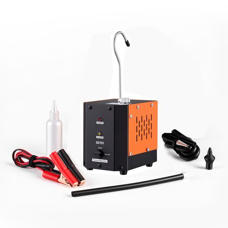 Automotive Smoke Machine Leak Detector, DC 12V EVAP Vacuum Diagnostic Tester with Built-in Air Pump, Adjustable Pressure, Vacuum Pipeline Fuel Diagnostic Detector for Cars, Motorcycles, Boats
