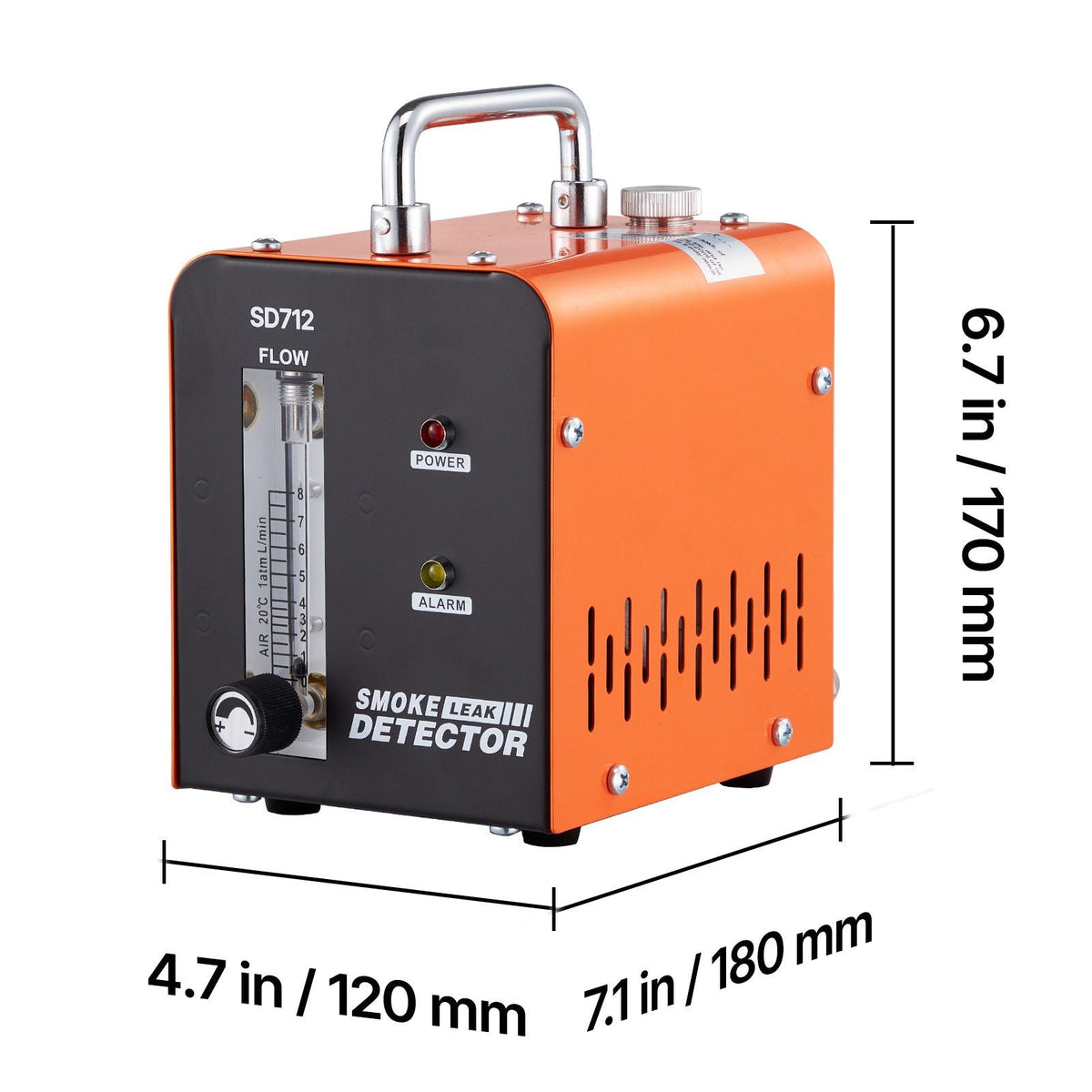 Automotive Smoke Machine Leak Detector, DC 12V EVAP Vacuum Diagnostic Tester with Built-in Air Pump & Flow Meter, 1 PSI Vacuum Pipeline Fuel Diagnostic Detector for Cars, Motorcycles, Trucks