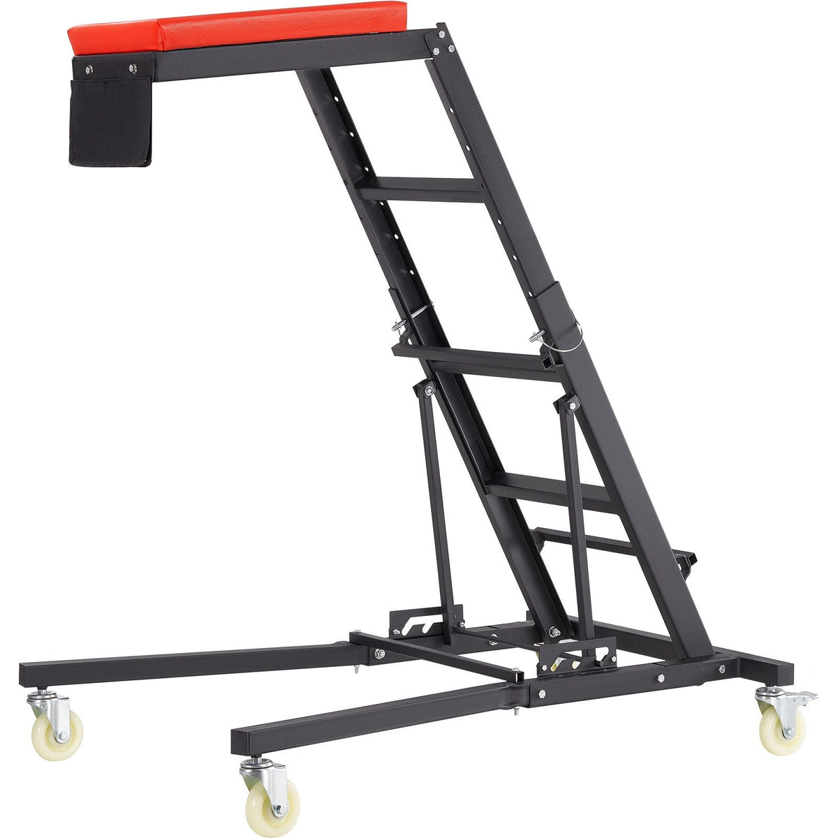 Automotive Top Creeper, with Adjustable Height 48" to 76", 400 LBS Capacity High Creeper, 4 Swivel Caster Wheels, Heavy Duty Creeper for Auto Repair and Maintenance