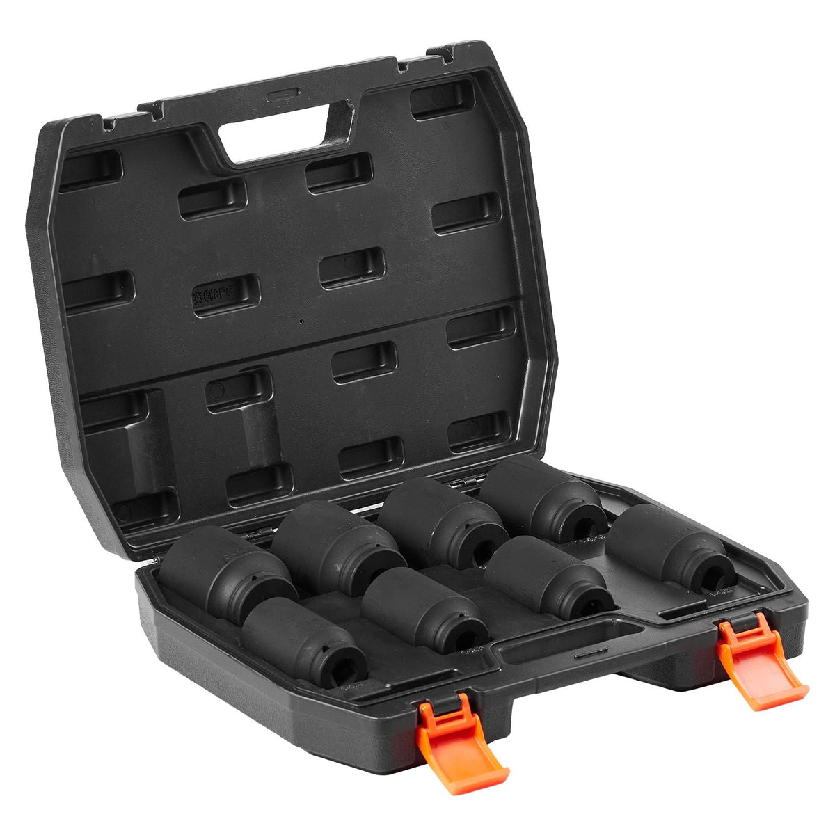 Axle Nut Impact Socket Set, 3/4" Drive Deep 6-Point 8-Piece SAE Spindle Nut Socket Set, CR-MO Heat Treated Large Socket Set with Storage Case, for Auto Repair, Removing or Installing Axle Nuts