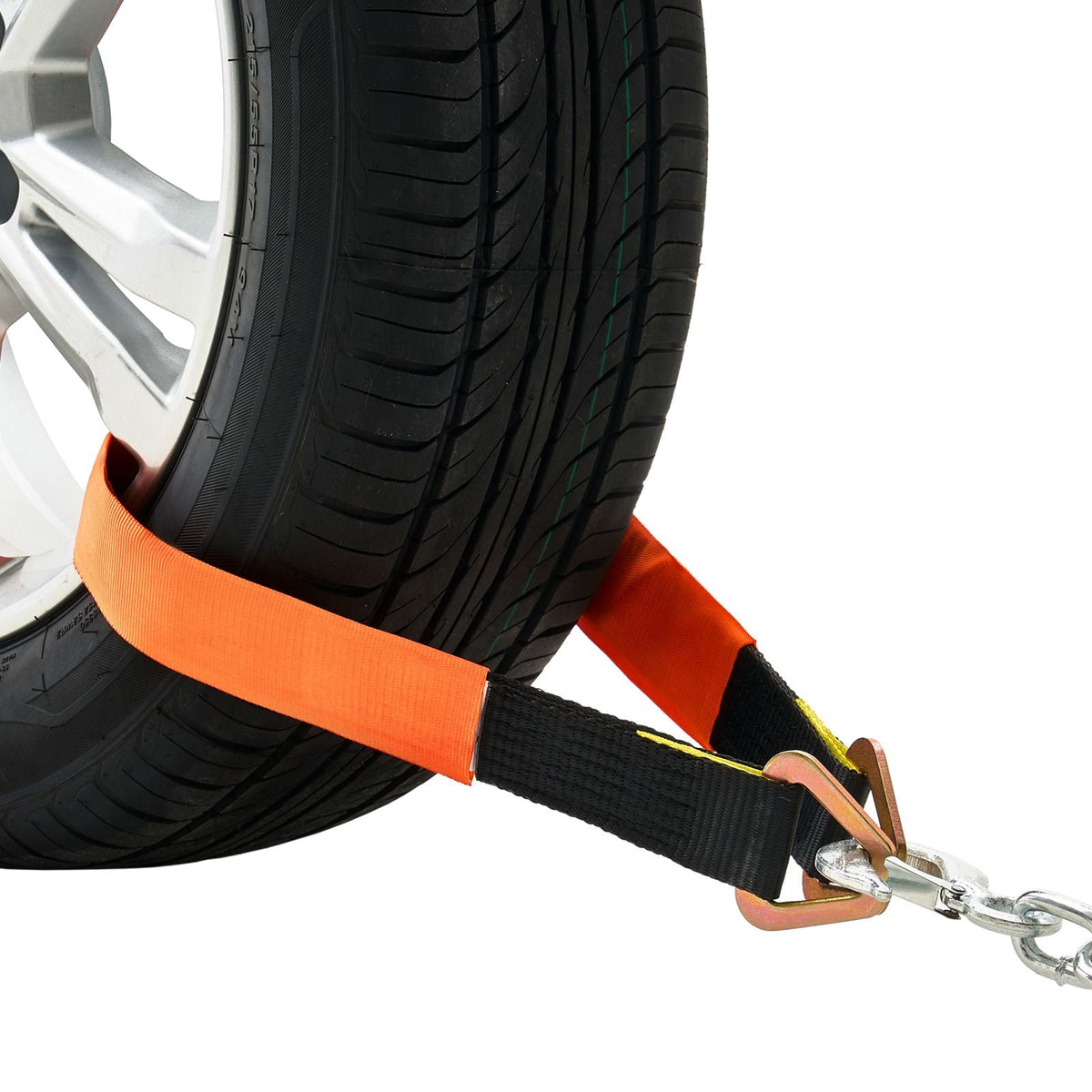 Axle Straps, 2 in x 3.2 ft Heavy Duty Axle Tie Down Straps, 12000 lbs Break Strength Axle Tie Down Straps with D Rings, 4 Pack Heavy Duty Axle Straps, for Car, Trailer, Truck, Towing & Hauling