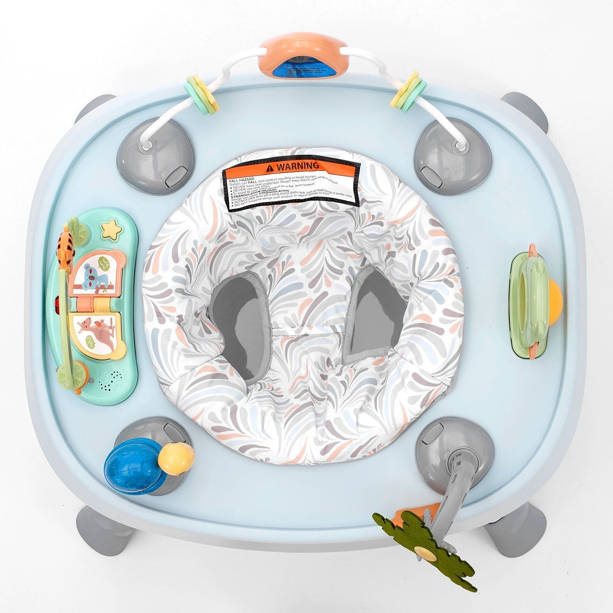 Baby Activity Center, Interactive Play Center, 360° Rotating Seat & Adjustable Height, Toddler Jumper Bouncer & Play Table with Developmental Toys, Music Songs, For Age 6 Months and Up