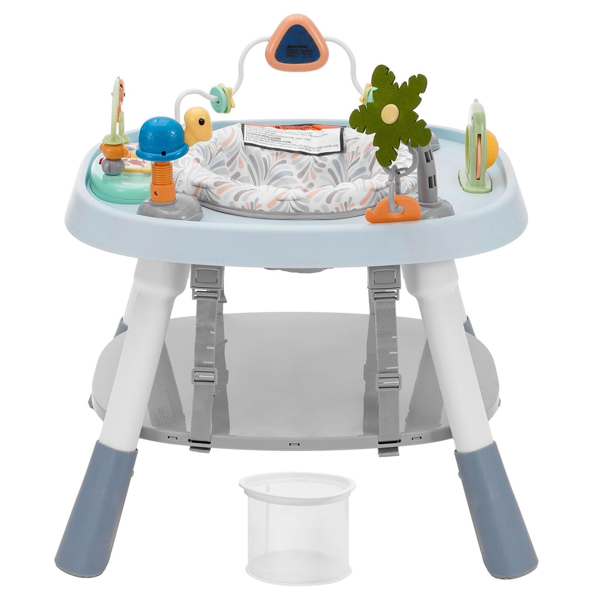 Baby Activity Center, Interactive Play Center, 360° Rotating Seat & Adjustable Height, Toddler Jumper Bouncer & Play Table with Developmental Toys, Music Songs, For Age 6 Months and Up