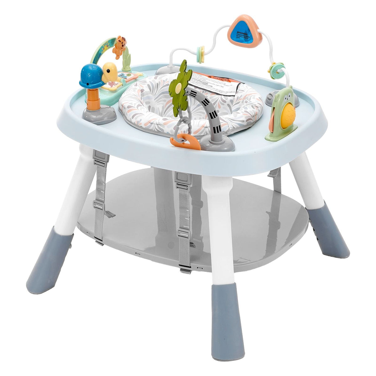 Baby Activity Center, Interactive Play Center, 360° Rotating Seat & Adjustable Height, Toddler Jumper Bouncer & Play Table with Developmental Toys, Music Songs, For Age 6 Months and Up