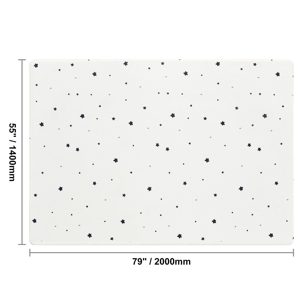 Baby Play Mat, 55""x79"" Baby Crawling Mat, Non-Slip One-Piece Soft Baby Playmat, Rollable Reversible Floor Mat, Waterproof Activity Playmats, for Babies Toddlers Infants, Play & Tummy Time