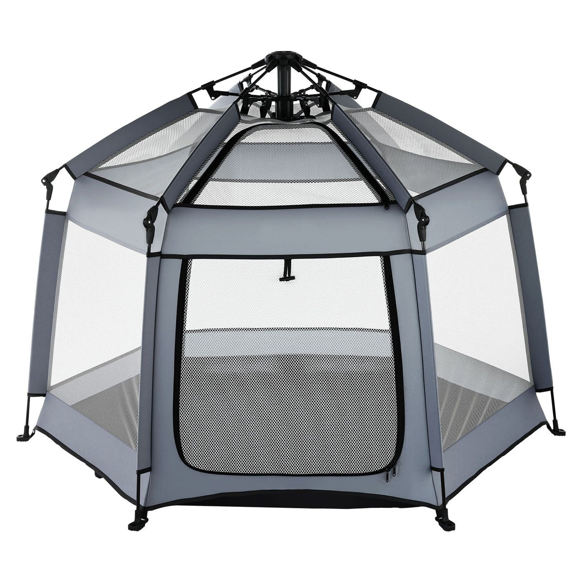 Baby Playpen, Pop Up Toddler Playpen with Canopy, Indoor & Outdoor Portable Play Yard for Babies Toddlers with UPF 50+ Sunshades & Travel Bag for Home Park Beach, Foldable and Lightweight