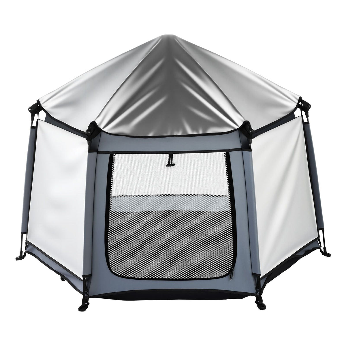 Baby Playpen, Pop Up Toddler Playpen with Canopy, Indoor & Outdoor Portable Play Yard for Babies Toddlers with UPF 50+ Sunshades & Travel Bag for Home Park Beach, Foldable and Lightweight