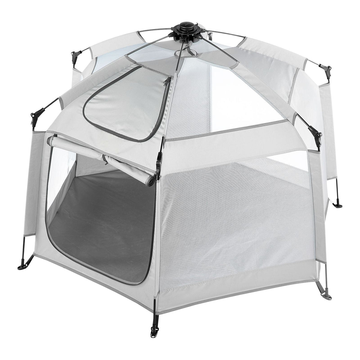 Baby Playpen with Canopy, Indoor/Outdoor Portable Playpen for Babies and Toddler, Lightweight & Foldable, Pop Up Toddler Play Yard with 3 Sun-Shades & Travel Bag for Park Beach Home, 59.8"x59.8"