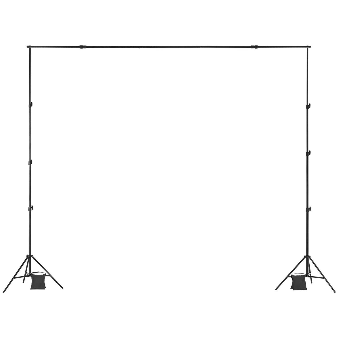 Backdrop Stand, 8.5 x 10 ft Adjustable Photo Backdrop Stand Kit, Portable Background Backdrop Stand with 2 Tripods, Heavy Duty Projector Screen Stand, for Wedding, Photo Video Studio & Party